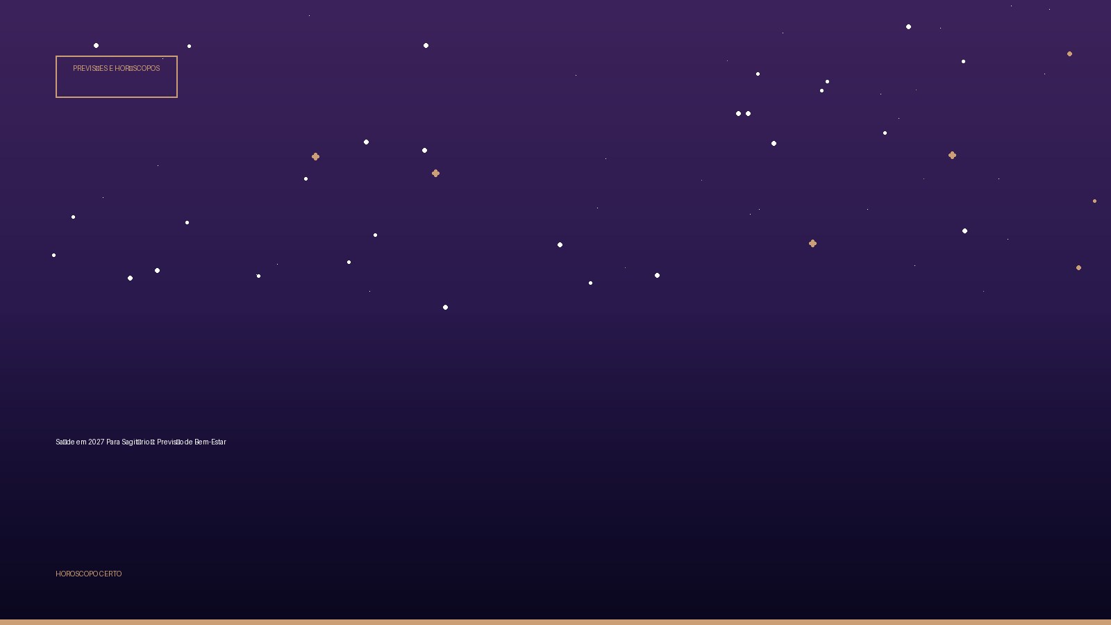 Saúde em 2027 Para Sagitário ♐: Previsão de Bem-Estar — Previsões e Horóscopos no Horoscopo Certo