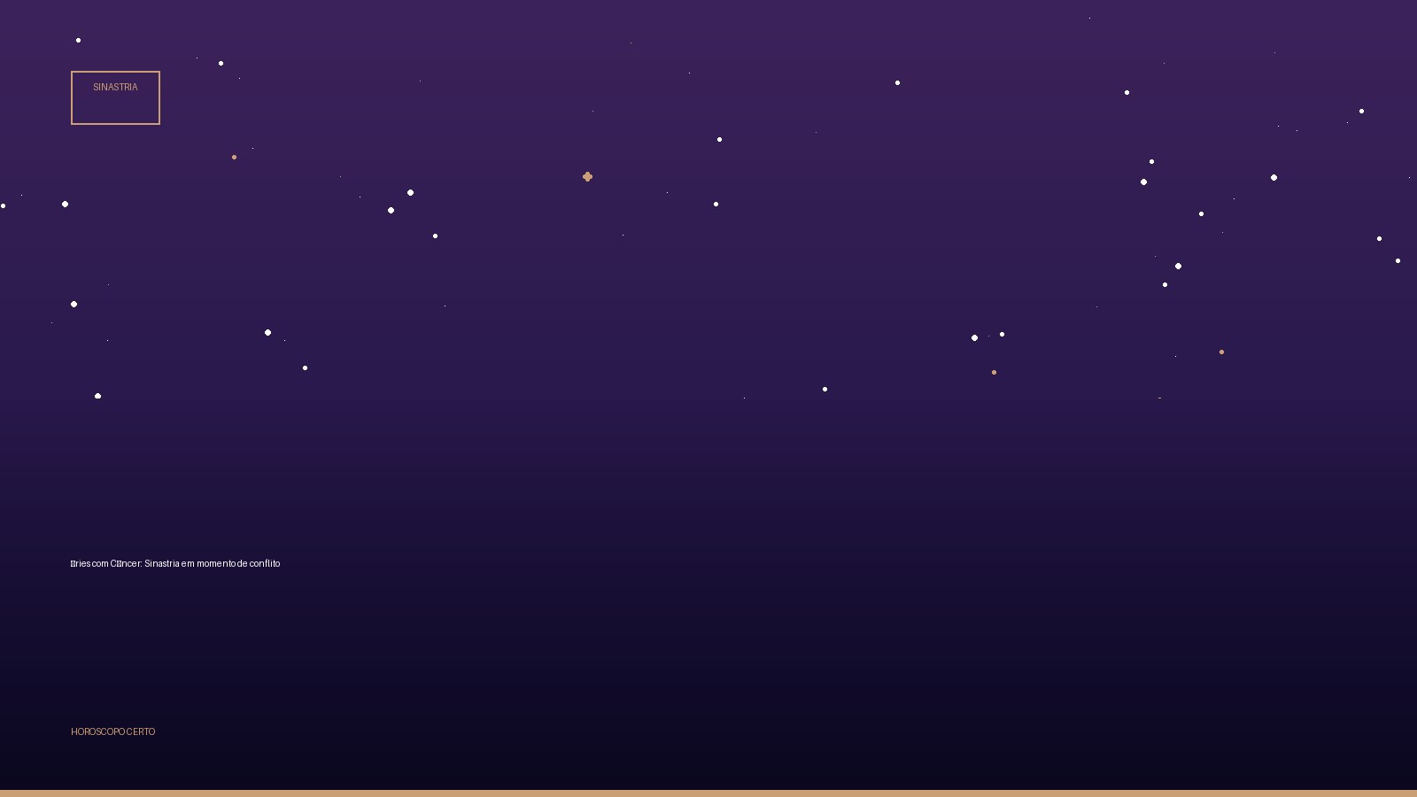 Áries com Câncer: Sinastria em momento de conflito — Sinastria no Horoscopo Certo