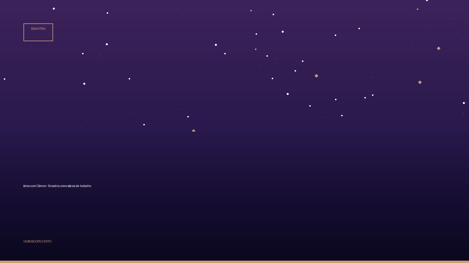 Áries com Câncer: Sinastria como sócios de trabalho — Sinastria no Horoscopo Certo