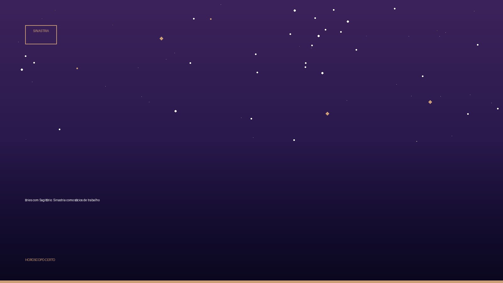 Áries com Sagitário: Sinastria como sócios de trabalho — Sinastria no Horoscopo Certo
