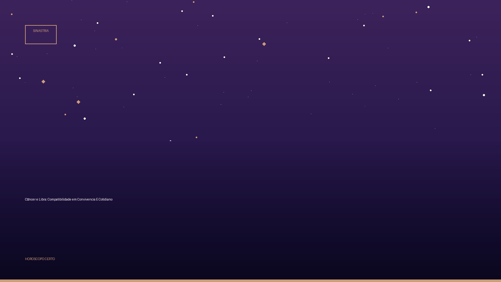 Câncer e Libra: Compatibilidade em Convivencia E Cotidiano — Sinastria no Horoscopo Certo