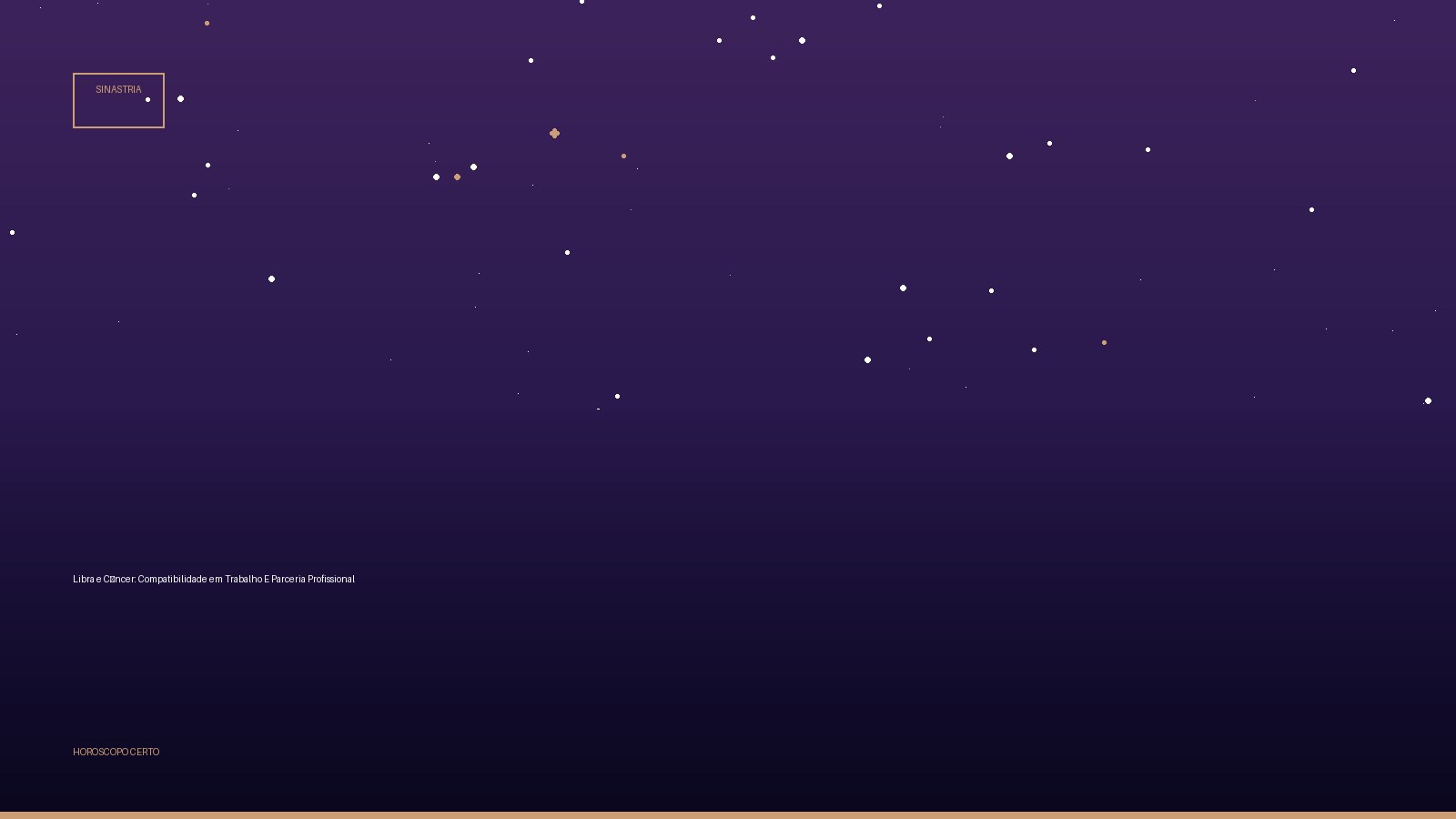 Libra e Câncer: Compatibilidade em Trabalho E Parceria Profissional — Sinastria no Horoscopo Certo