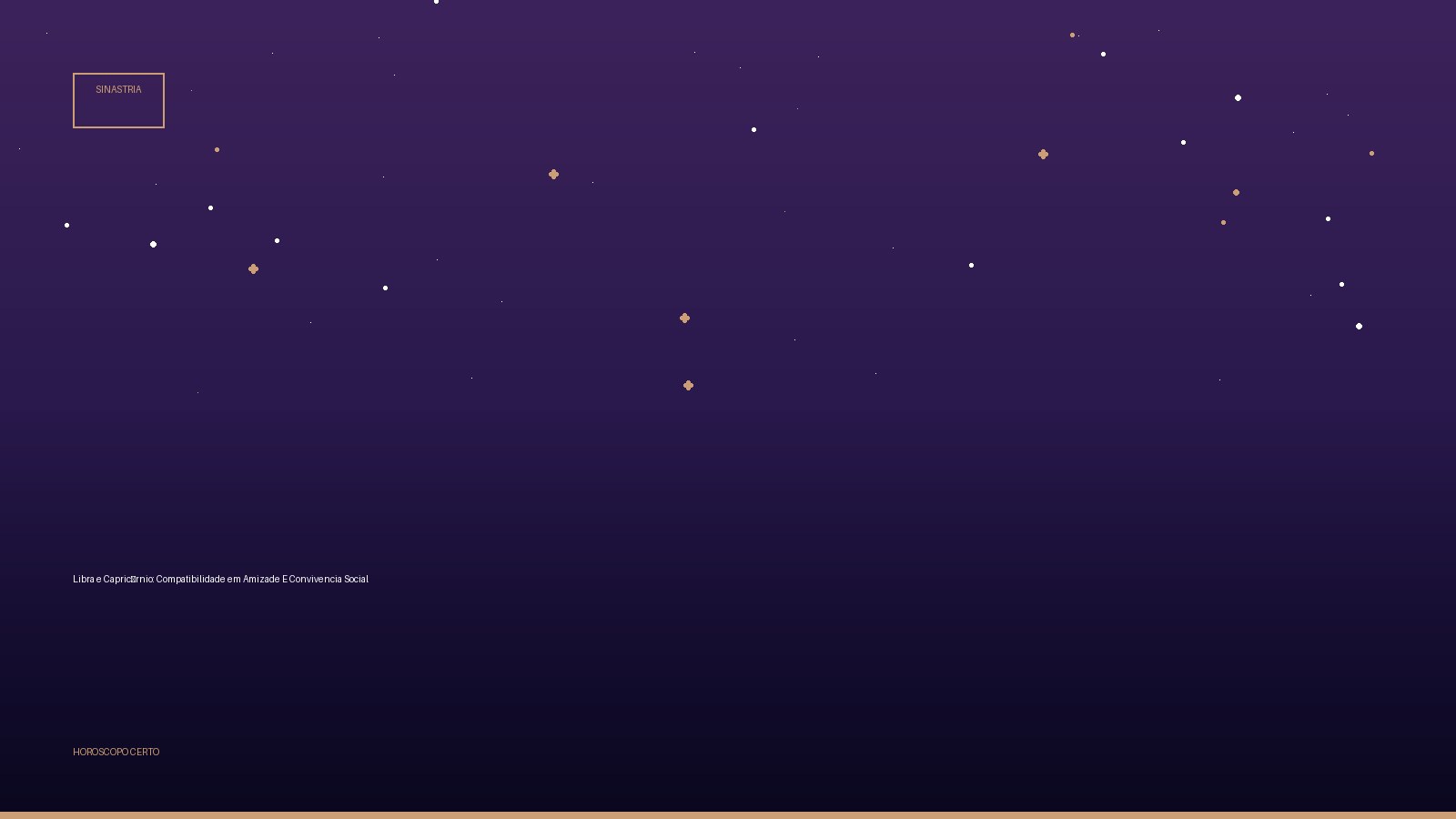 Libra e Capricórnio: Compatibilidade em Amizade E Convivencia Social — Sinastria no Horoscopo Certo