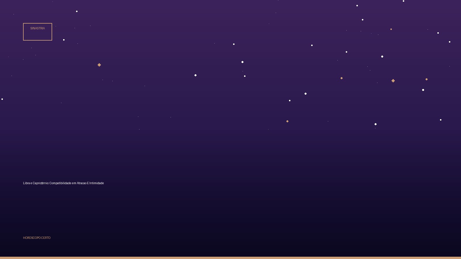 Libra e Capricórnio: Compatibilidade em Atracao E Intimidade — Sinastria no Horoscopo Certo