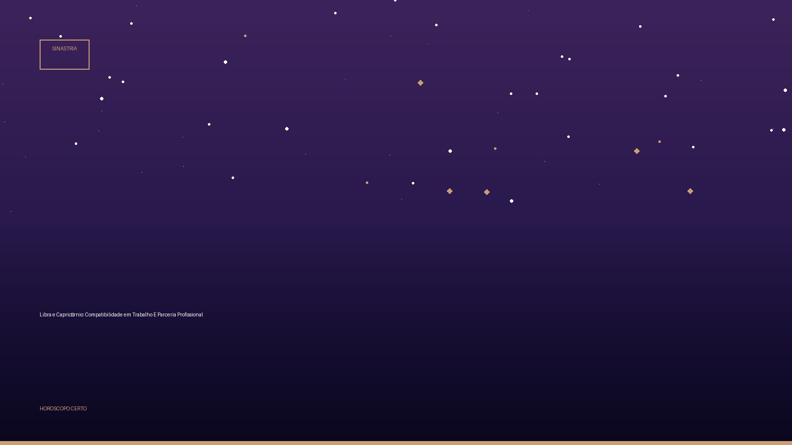 Libra e Capricórnio: Compatibilidade em Trabalho E Parceria Profissional — Sinastria no Horoscopo Certo