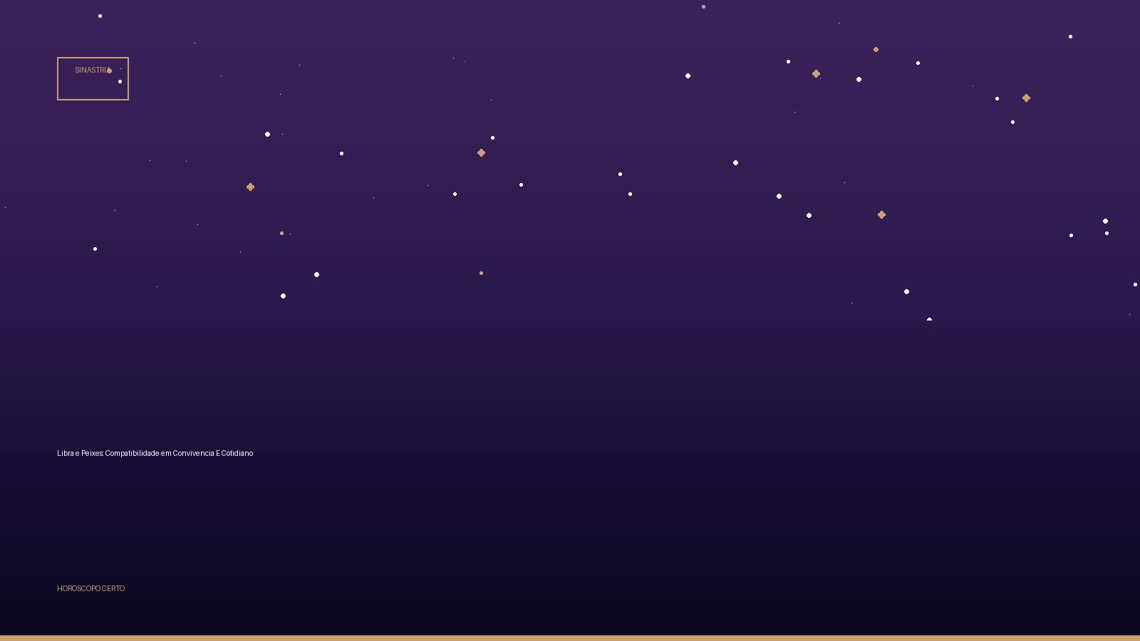 Libra e Peixes: Compatibilidade em Convivencia E Cotidiano — Sinastria no Horoscopo Certo