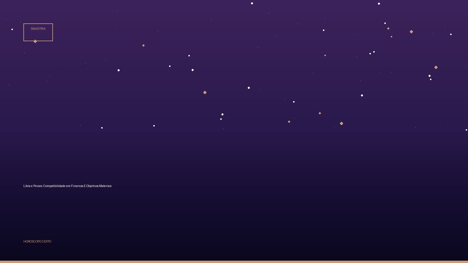 Libra e Peixes: Compatibilidade em Financas E Objetivos Materiais — Sinastria no Horoscopo Certo