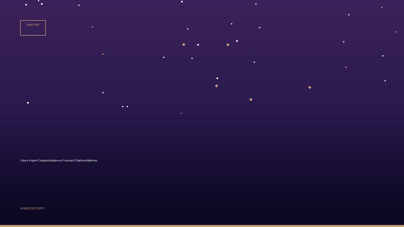 Libra e Virgem: Compatibilidade em Financas E Objetivos Materiais — Sinastria no Horoscopo Certo