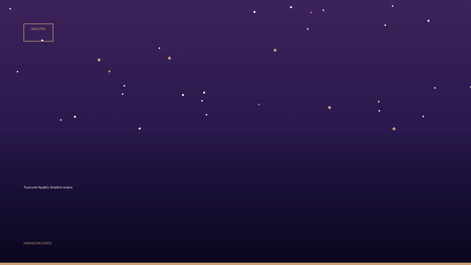 Touro com Aquário: Sinastria no sexo — Sinastria no Horoscopo Certo