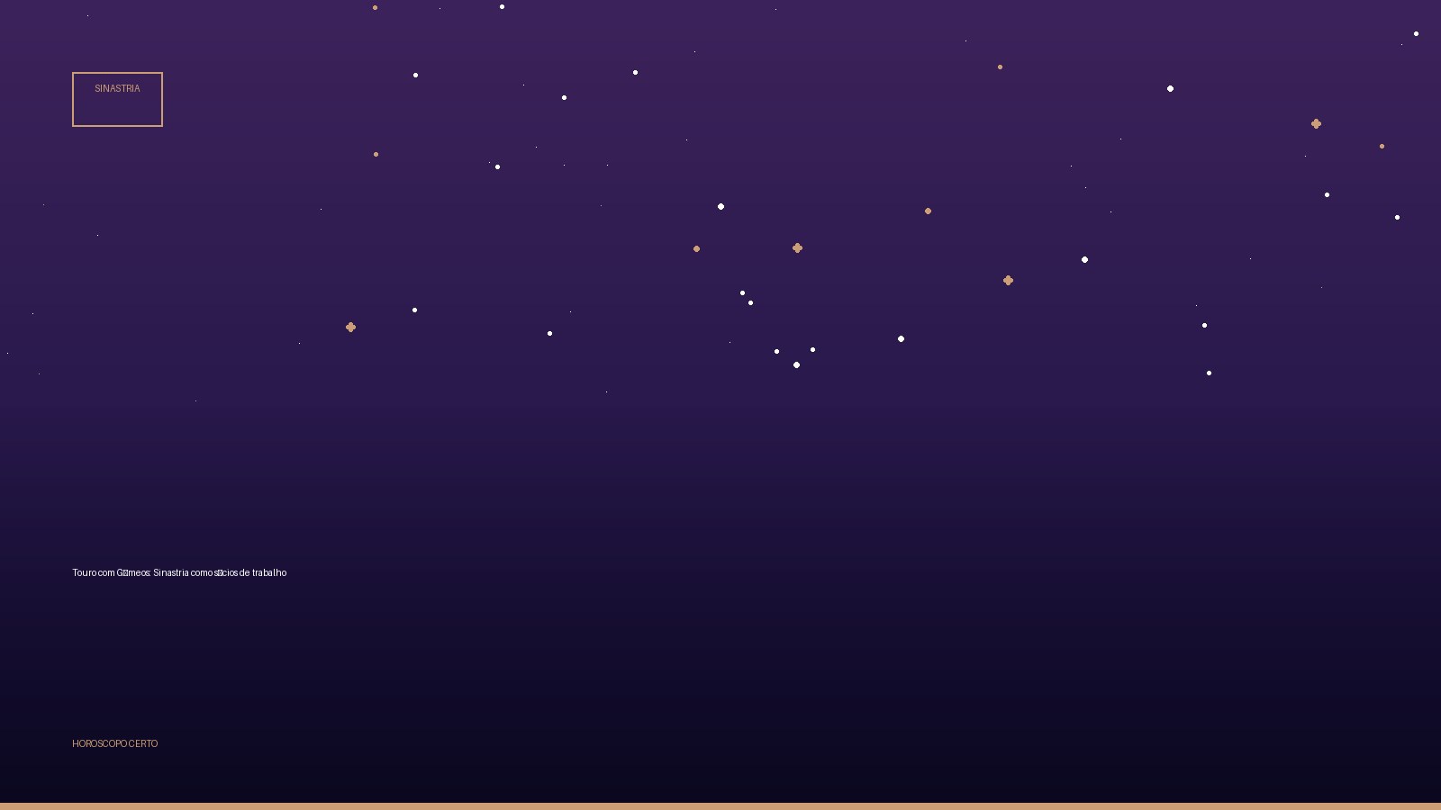 Touro com Gêmeos: Sinastria como sócios de trabalho — Sinastria no Horoscopo Certo