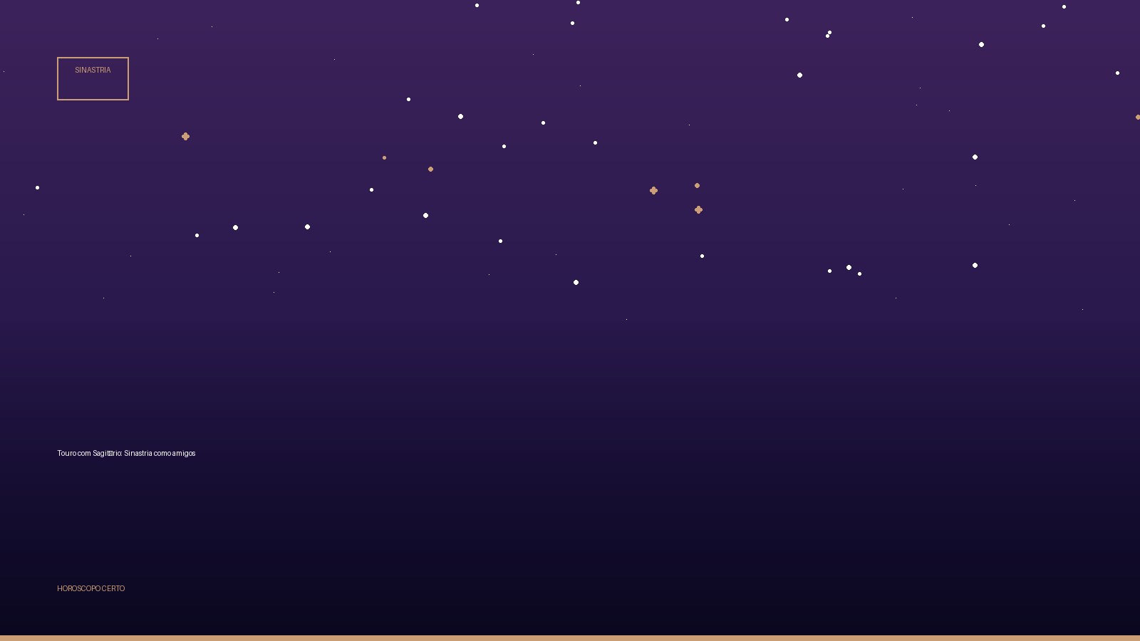 Touro com Sagitário: Sinastria como amigos — Sinastria no Horoscopo Certo