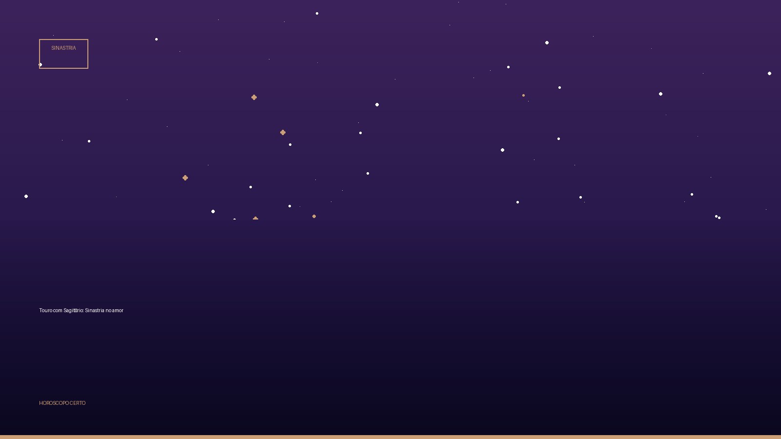 Touro com Sagitário: Sinastria no amor — Sinastria no Horoscopo Certo