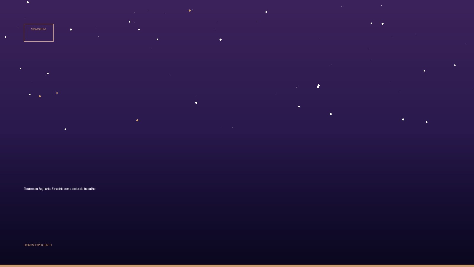 Touro com Sagitário: Sinastria como sócios de trabalho — Sinastria no Horoscopo Certo