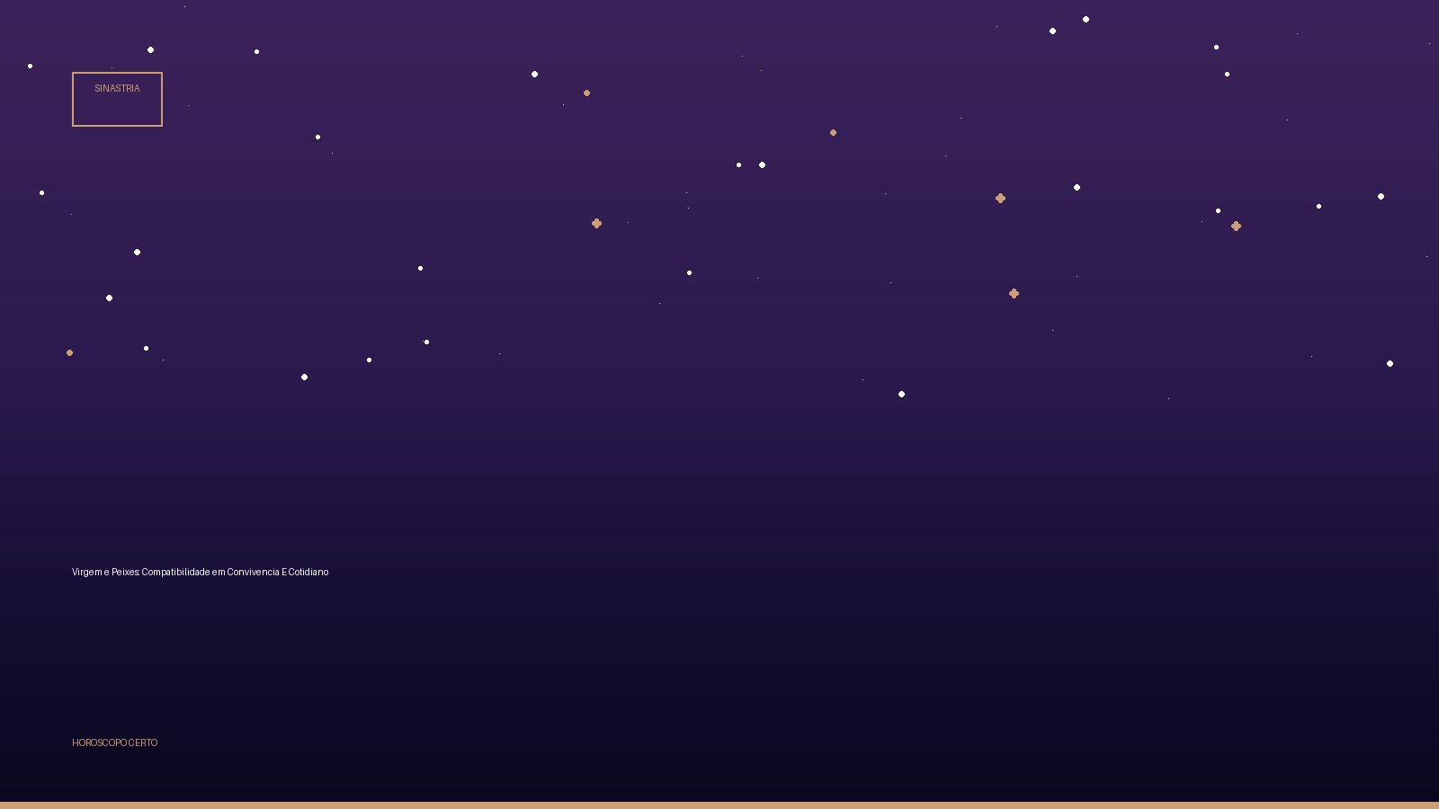 Virgem e Peixes: Compatibilidade em Convivencia E Cotidiano — Sinastria no Horoscopo Certo