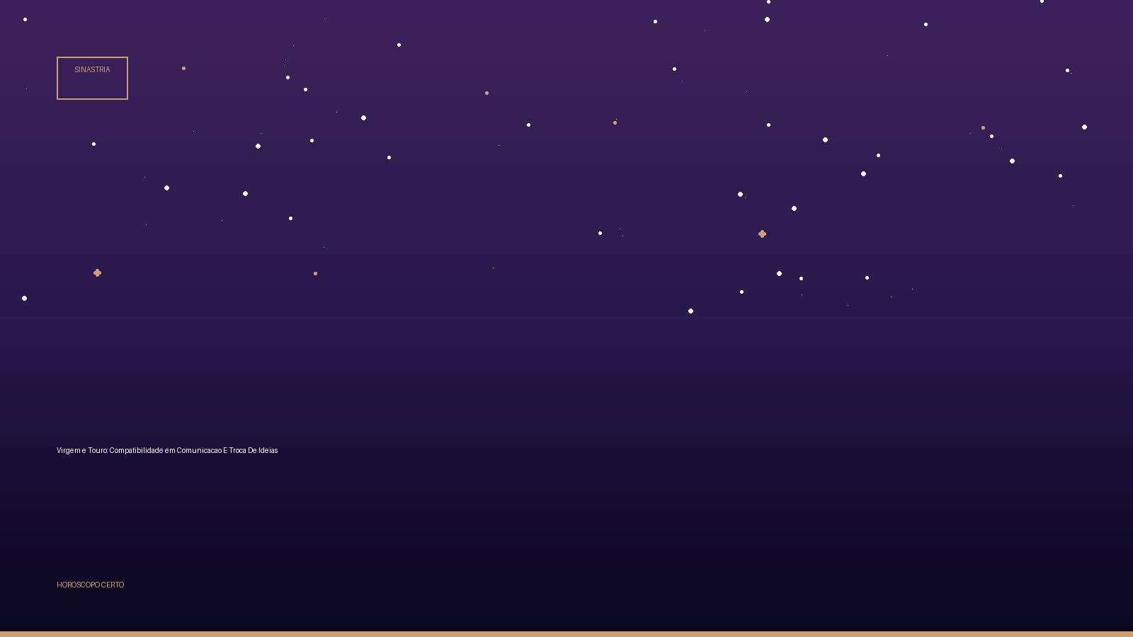 Virgem e Touro: Compatibilidade em Comunicacao E Troca De Ideias — Sinastria no Horoscopo Certo