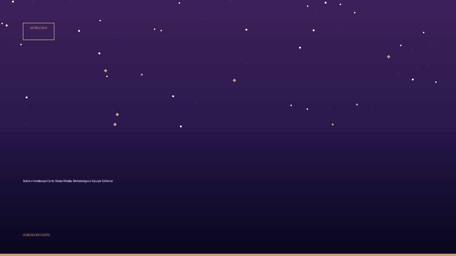 Sobre o Horóscopo Certo: Nossa Missão, Metodologia e Equipe Editorial — Astrologia no Horoscopo Certo