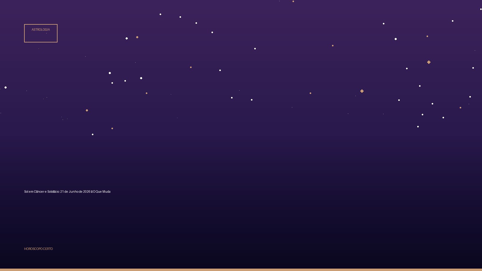 Sol em Câncer e Solstício: 21 de Junho de 2026 — O Que Muda — Astrologia no Horoscopo Certo