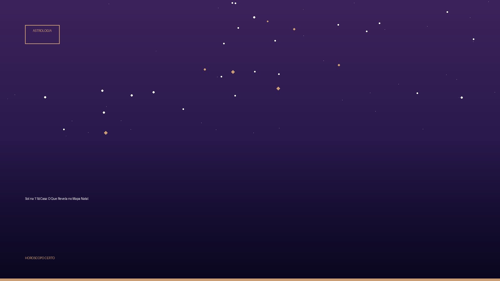 Sol na 11ª Casa: O Que Revela no Mapa Natal — Astrologia no Horoscopo Certo