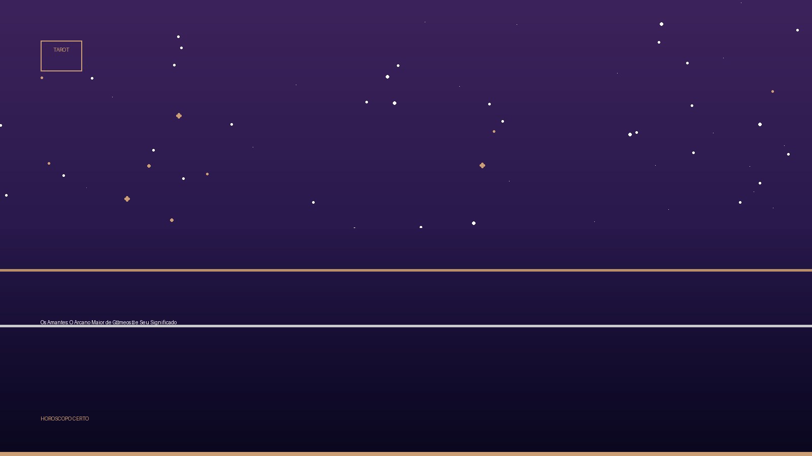 Os Amantes: O Arcano Maior de Gêmeos ♊ e Seu Significado — Tarot no Horoscopo Certo
