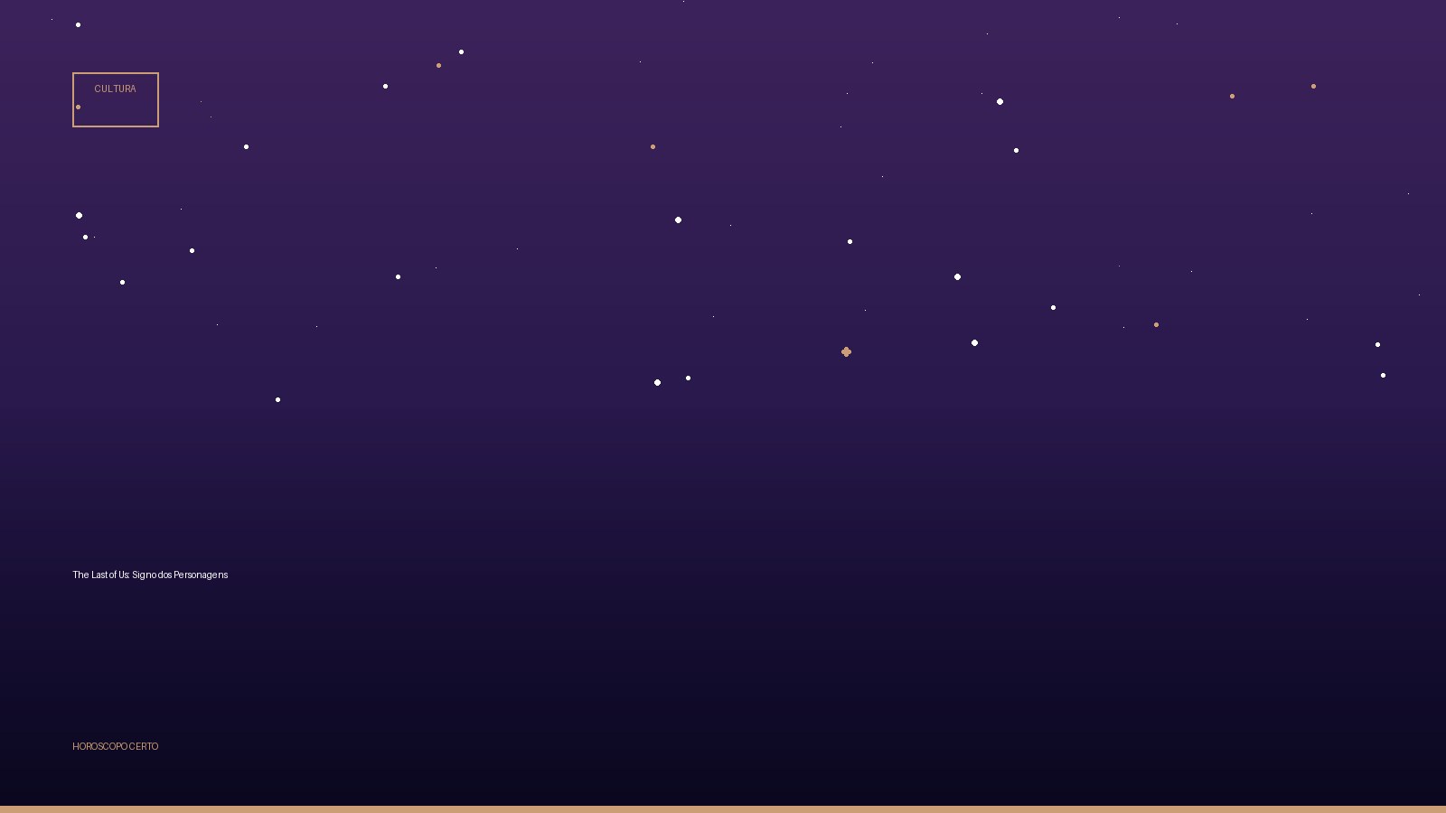 The Last of Us: Signo dos Personagens — Cultura no Horoscopo Certo