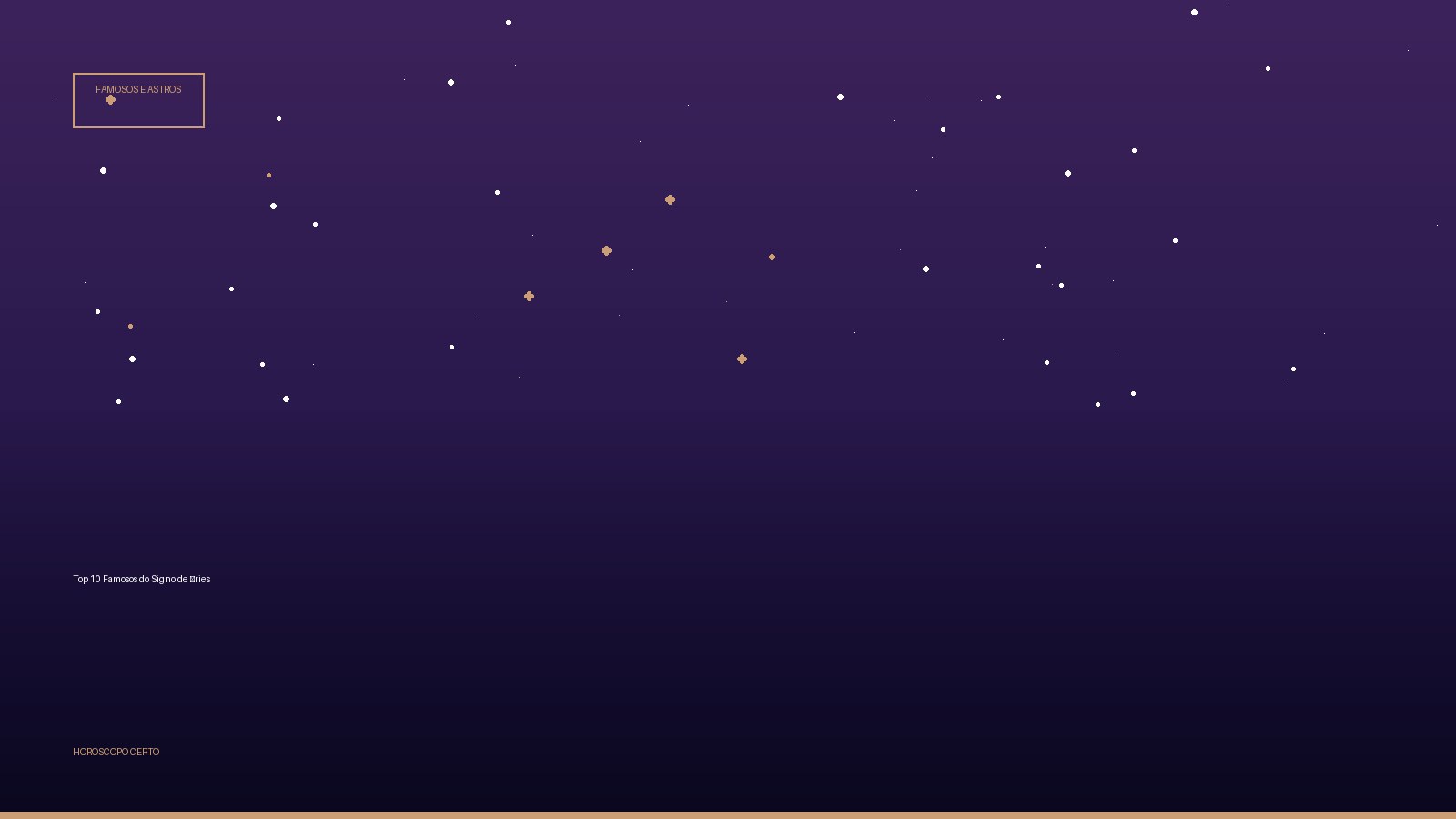 Top 10 Famosos do Signo de Áries — Famosos e Astros no Horoscopo Certo