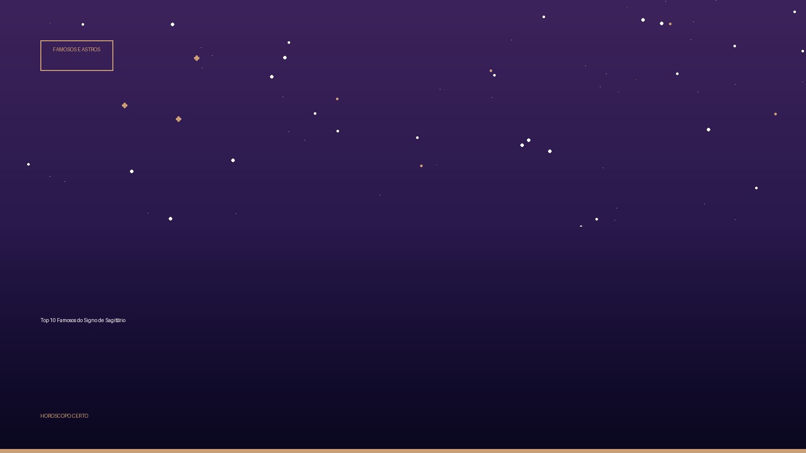 Top 10 Famosos do Signo de Sagitário — Famosos e Astros no Horoscopo Certo