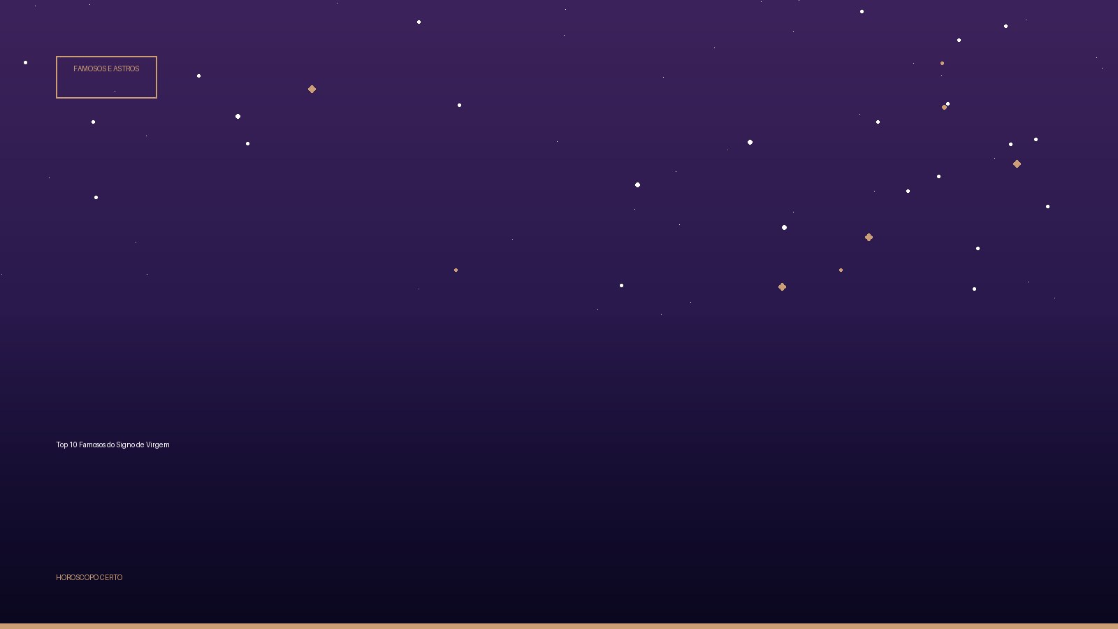 Top 10 Famosos do Signo de Virgem — Famosos e Astros no Horoscopo Certo