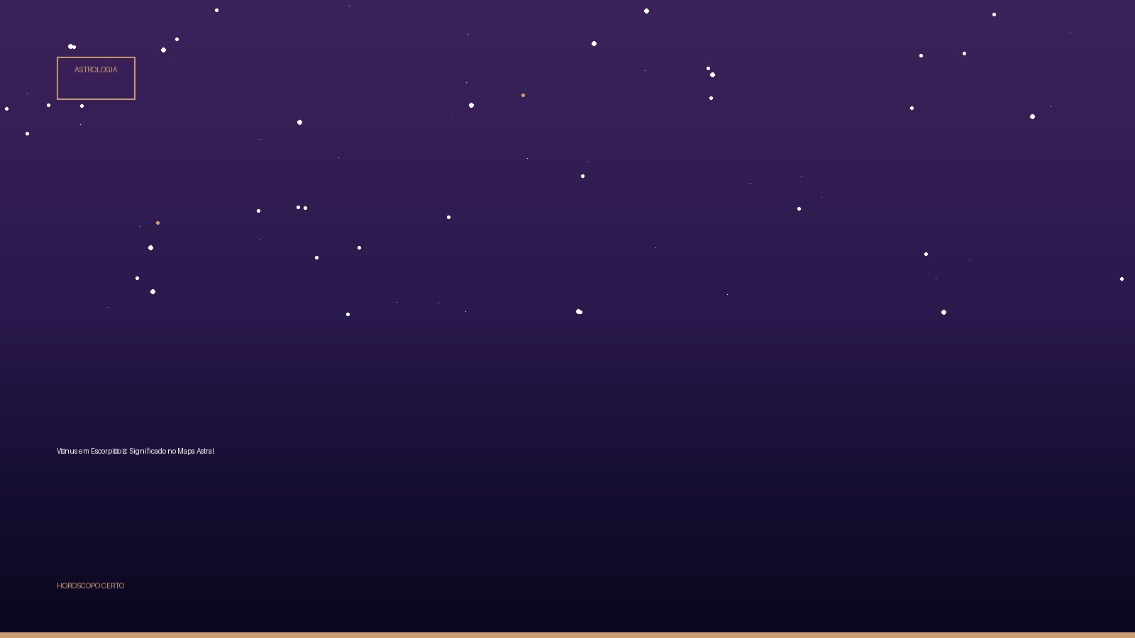 Vênus em Escorpião ♏: Significado no Mapa Astral — Astrologia no Horoscopo Certo
