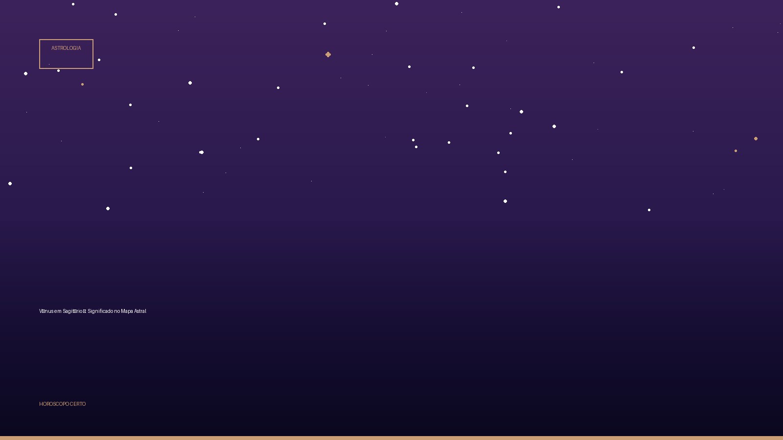 Vênus em Sagitário ♐: Significado no Mapa Astral — Astrologia no Horoscopo Certo