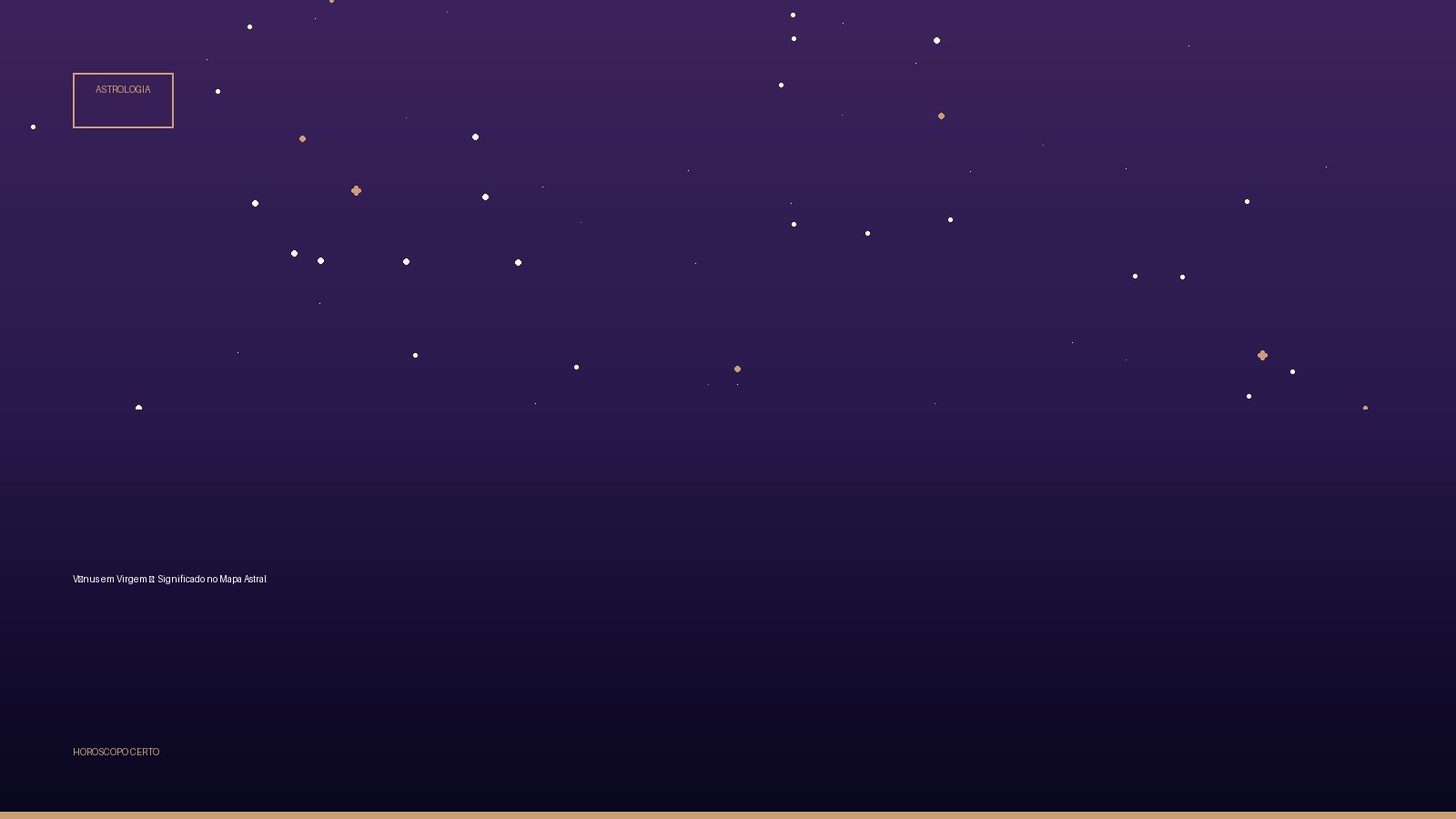Vênus em Virgem ♍: Significado no Mapa Astral — Astrologia no Horoscopo Certo