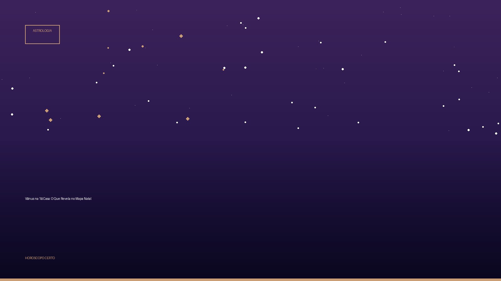 Vênus na 1ª Casa: O Que Revela no Mapa Natal — Astrologia no Horoscopo Certo