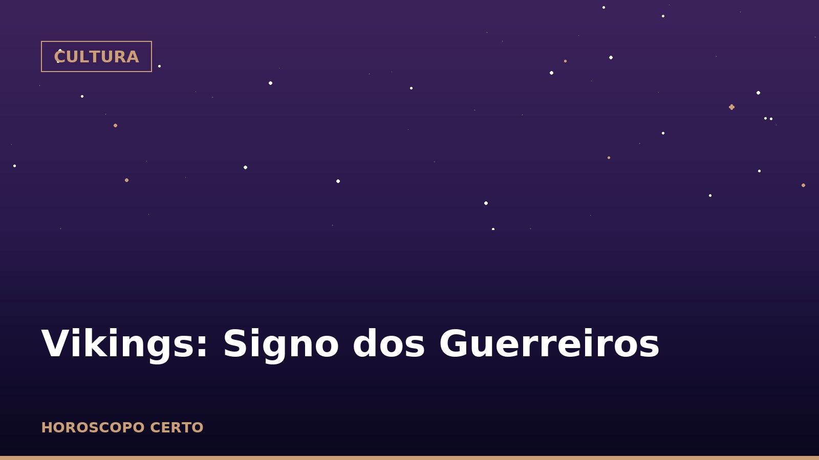 Vikings: Signo dos Guerreiros — Cultura no Horoscopo Certo